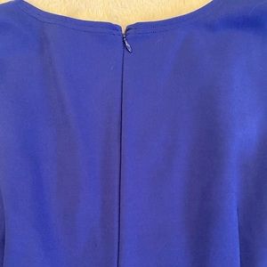 DKNY Ponte Dress, Size 10 in Colbolt Blue,  Sleeveless with Square Neckline
